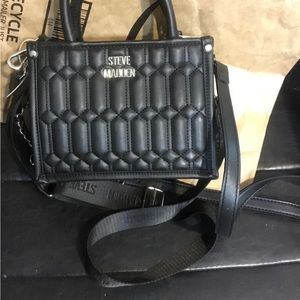 NWT Steve Madden Satchel/Crossbody Bag - Black